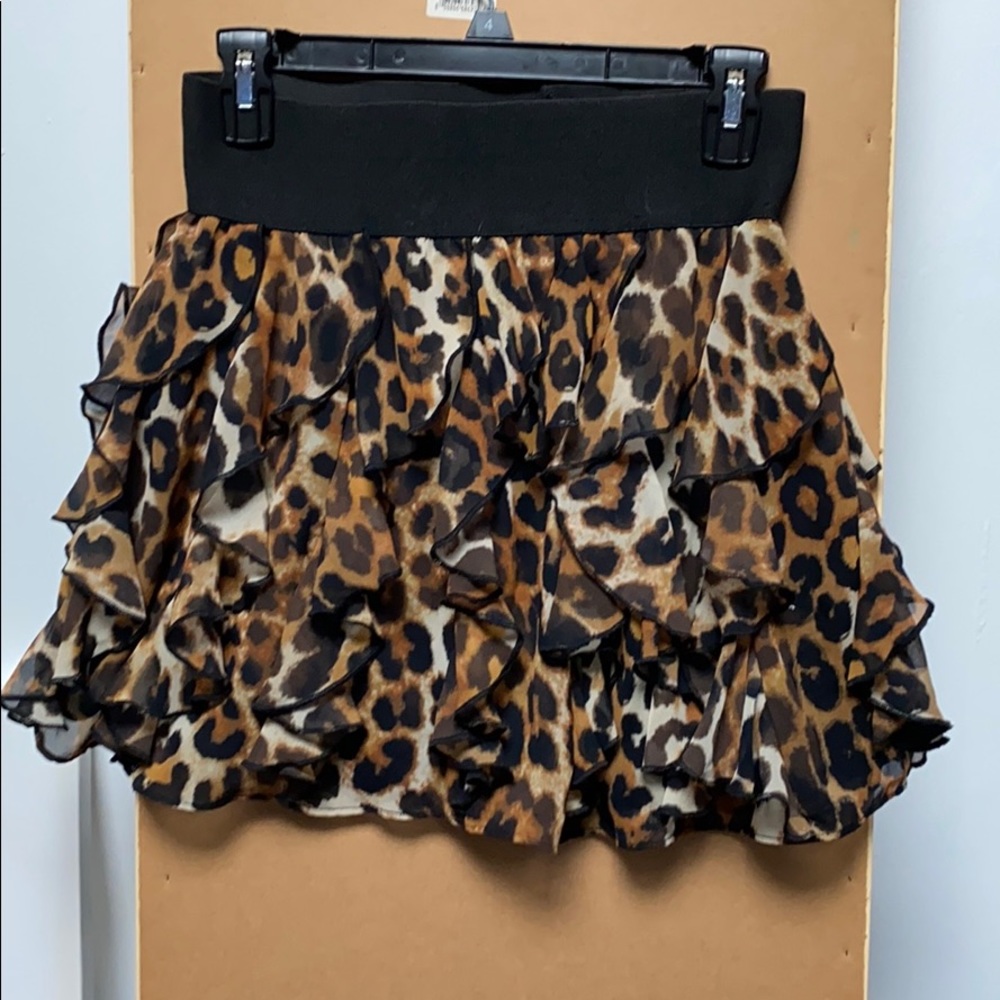 Express cheetah skirt
